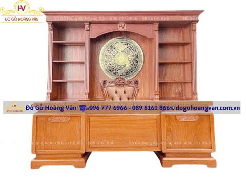 Bàn Làm Việc Gỗ Đẹp Nhất 2025 | Bàn Làm Việc Chất Lượng Cao BGĐ97