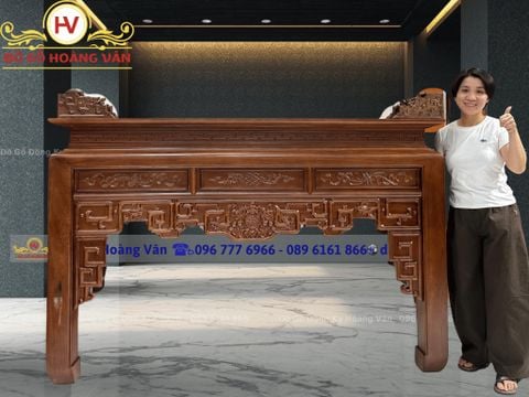 Mẫu ban thờ gỗ hoạ tiết BT238