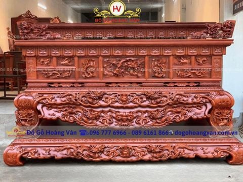 Sập thờ phòng thờ gỗ hương sắc nét - PT100