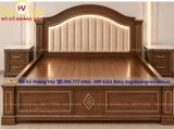 Những mẫu giường ngủ gỗ cao cấp mẫu mã đơn giản GN191