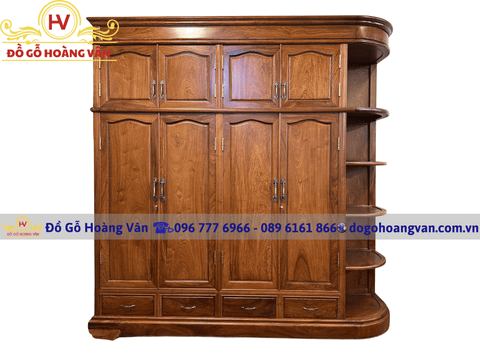 Mẫu tủ quần áo âm tường đẹp hiện đại cao cấp TA151