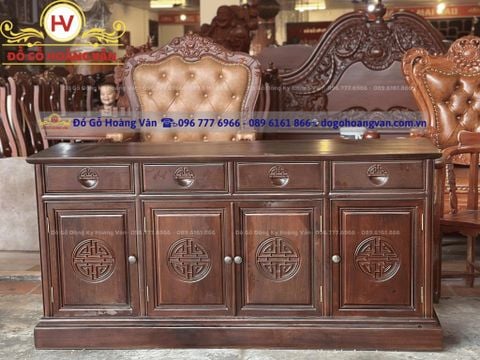 kệ tivi - tủ bày đồ gỗ tự nhiên màu óc chó  -  K111