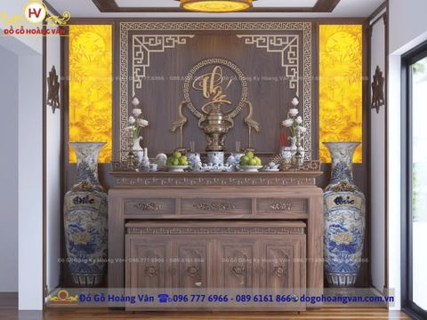 Hướng dẫn chọn vách phòng thờ CNC gỗ tự nhiên chuẩn phong thủy  PT115