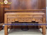 Mẫu Ban thờ đục trạm sen gỗ tự nhiên   BT184
