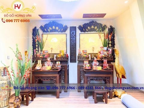 Bàn thờ gỗ tự nhiên uy tín BT187