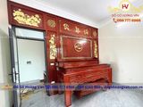 Bàn thờ gỗ tự nhiên chạm khắc tinh tế BT188