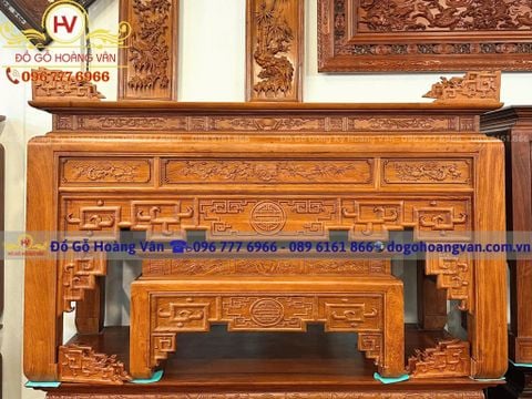 Bàn thờ gỗ tự nhiên đẹp đơn giản BT190