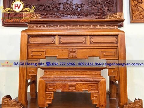 Bàn thờ gỗ tự nhiên đẹp đơn giản BT192