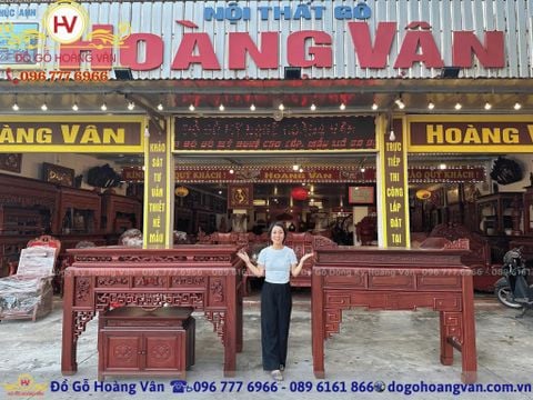 bàn thờ gỗ hương có đắt không  BT199