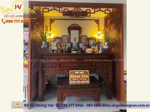 bàn thờ gỗ tự nhiên giá bao nhiêu  BT207