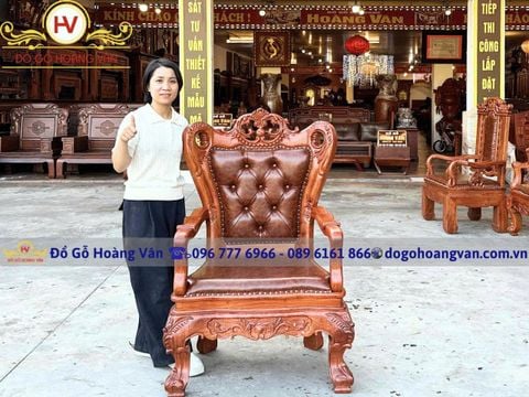 Ghế giám đốc gỗ tự nhiên giá xưởng GGĐ151