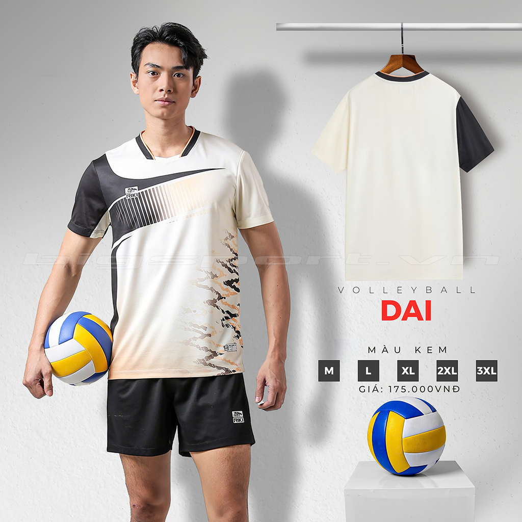 Quần áo bóng chuyền nam Riki Star DAI