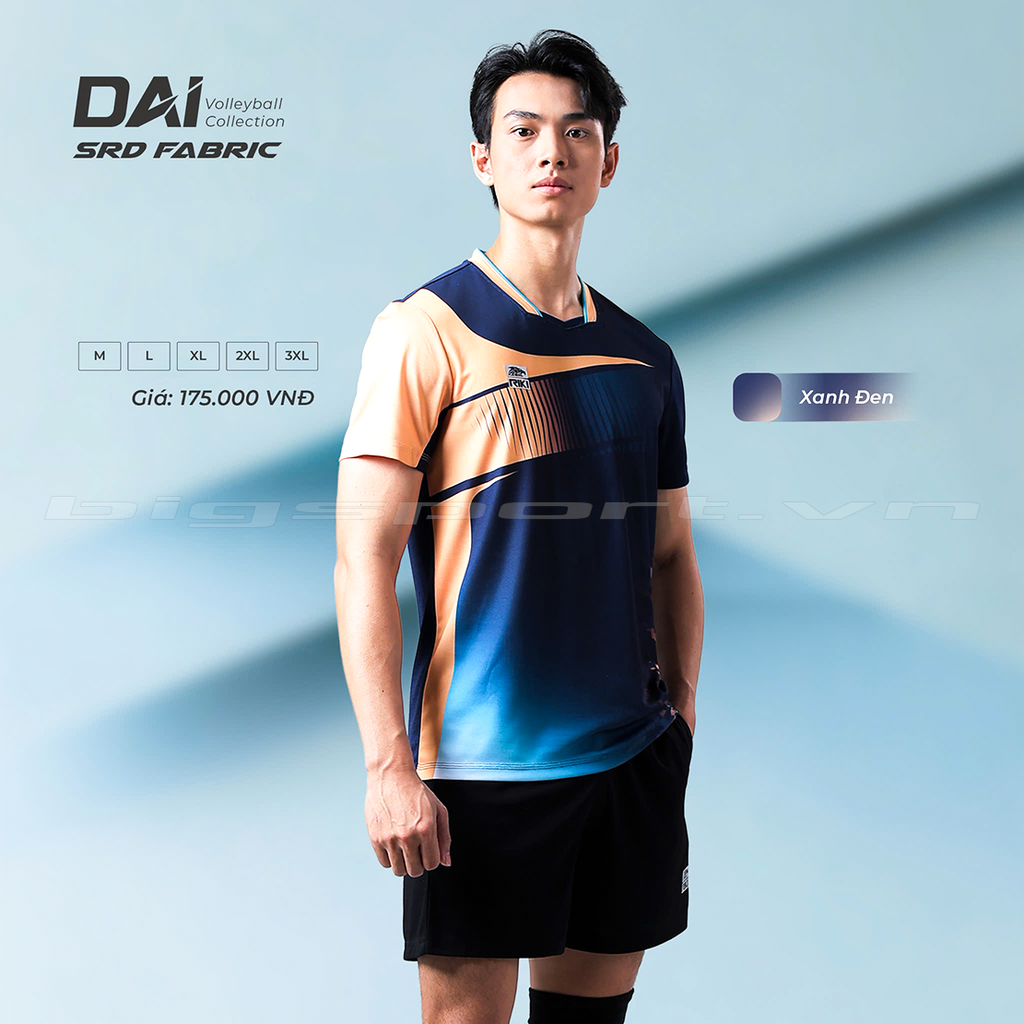 Quần áo bóng chuyền nam Riki Star DAI
