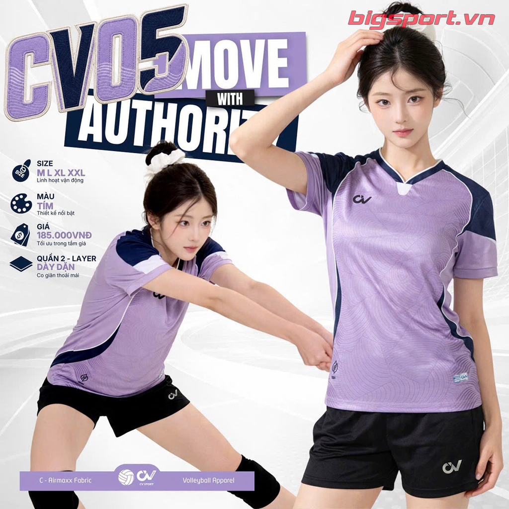 Quần áo bóng chuyền nữ CV05