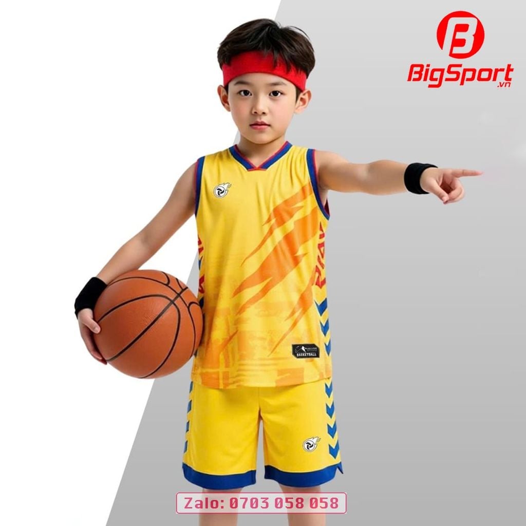 Quần áo bóng rổ trẻ em Justplay Stormbreak