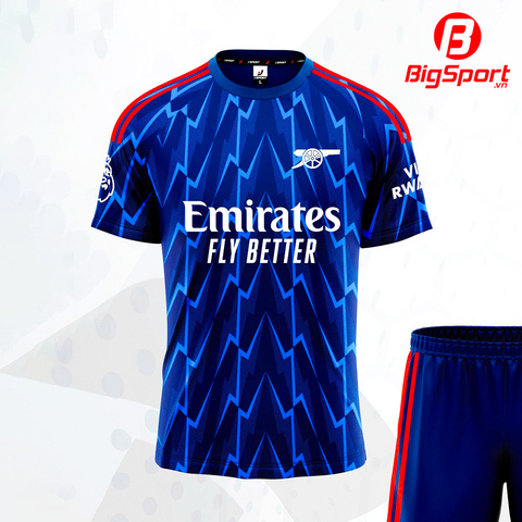 Áo đá bóng Arsenal sân khách 2025-2026 màu xanh đen