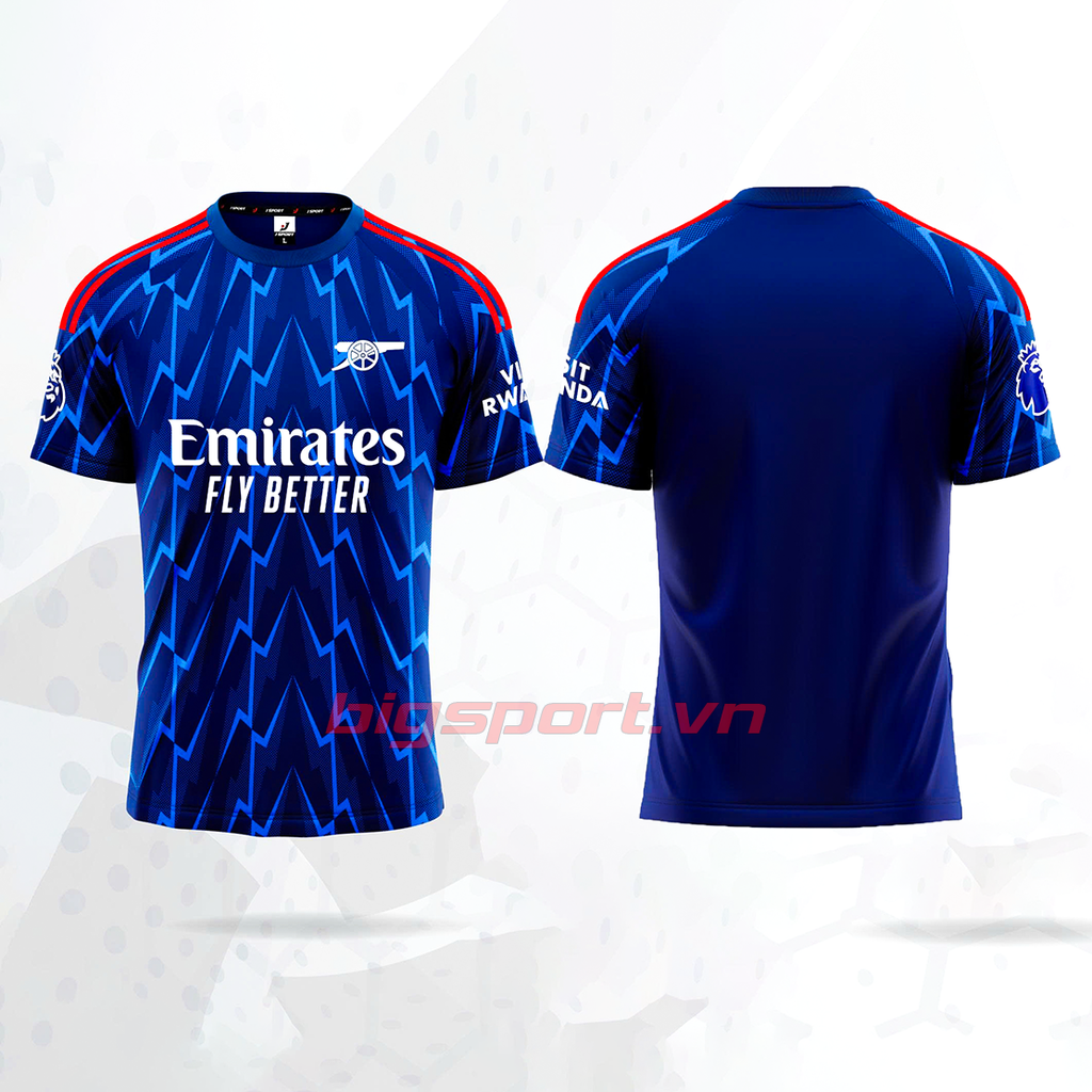 Áo đá bóng Arsenal sân khách 2025-2026 màu xanh đen