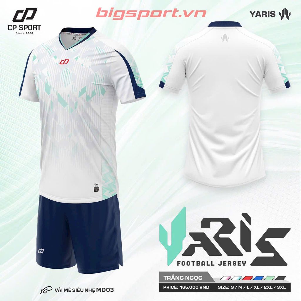 Áo đá bóng không logo CP Yaris