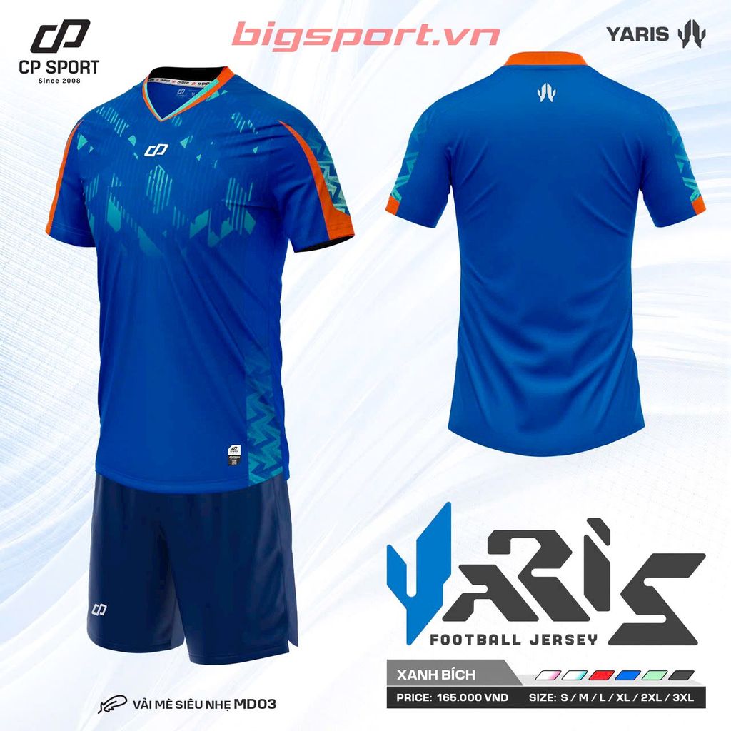 Áo đá bóng không logo CP Yaris