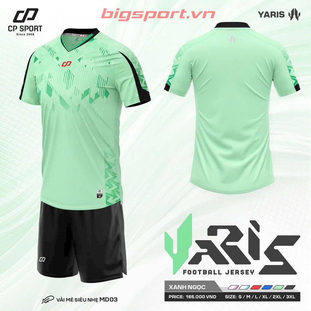 Áo đá bóng không logo CP Yaris