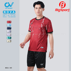 Áo đá bóng không logo CV Nova