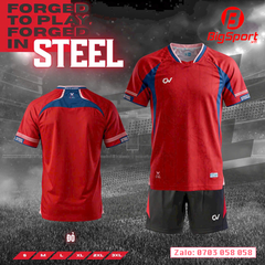 Áo đá bóng không logo CV Steel