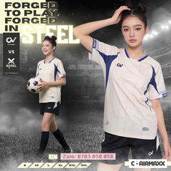 Áo đá bóng không logo CV Steel