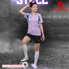 Áo đá bóng không logo CV Steel