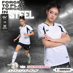 Áo đá bóng không logo CV Steel