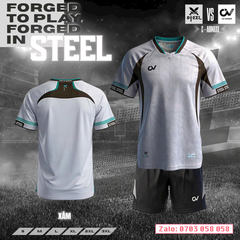 Áo đá bóng không logo CV Steel