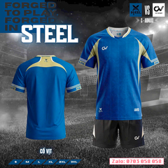 Áo đá bóng không logo CV Steel
