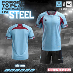 Áo đá bóng không logo CV Steel