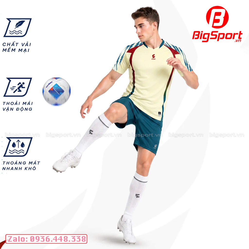 Áo đá bóng không logo Egan Glory
