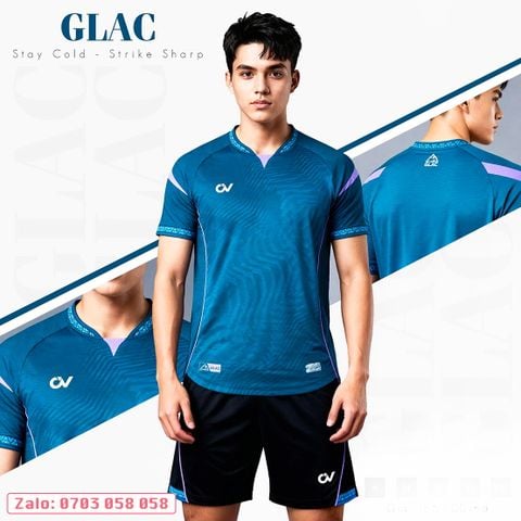 Áo đá bóng không logo CV Glac