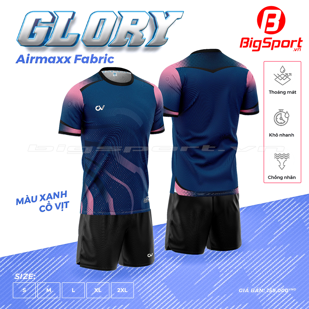 Áo đá bóng không logo Riki Glory
