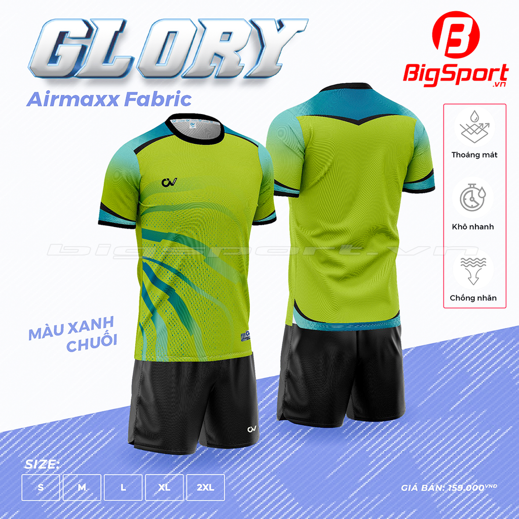Áo đá bóng không logo Riki Glory