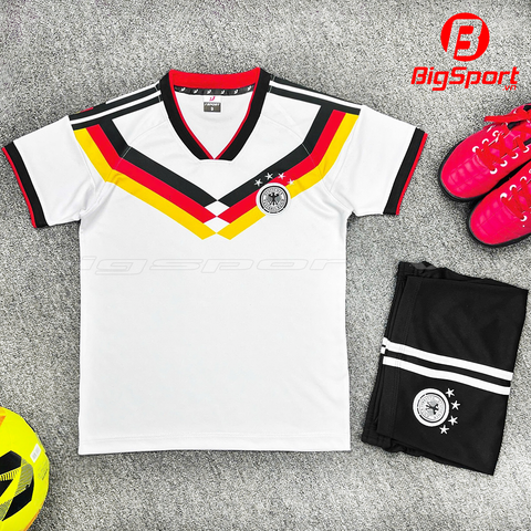 Áo đá bóng trẻ em đội tuyển Đức sân nhà mùa giải 2025-2026