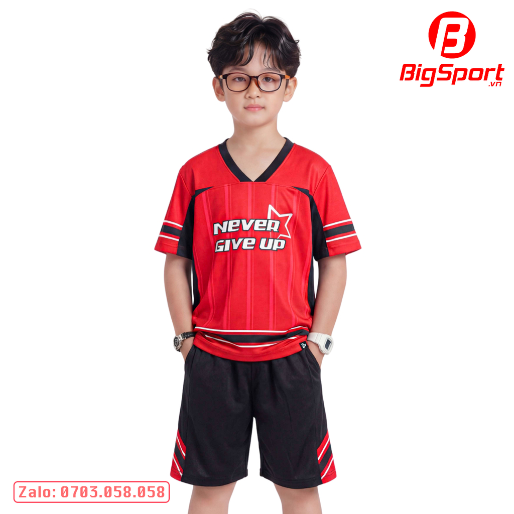 Áo đá bóng trẻ em JustPlay KID02