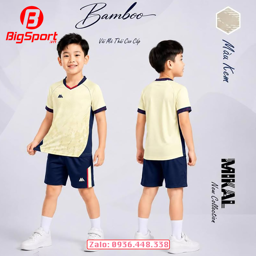 Áo đá bóng trẻ em Mikal Bamboo K8