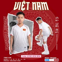Áo đá bóng trẻ em CP cờ đỏ sao vàng Việt Nam