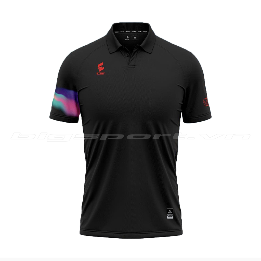 Áo cầu lông nam nữ Egan Air cổ trụ