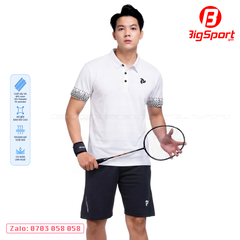 Áo Polo thể thao nam Just Play Pixel