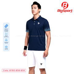 Áo Polo thể thao nam Just Play Pixel
