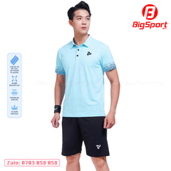 Áo Polo thể thao nam Just Play Pixel