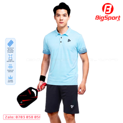 Áo Polo thể thao nam Just Play Pixel