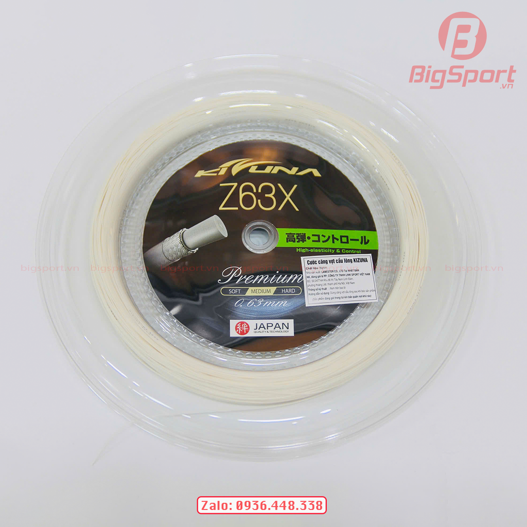 Dây đan vợt cầu lông KIZUNA Z63X