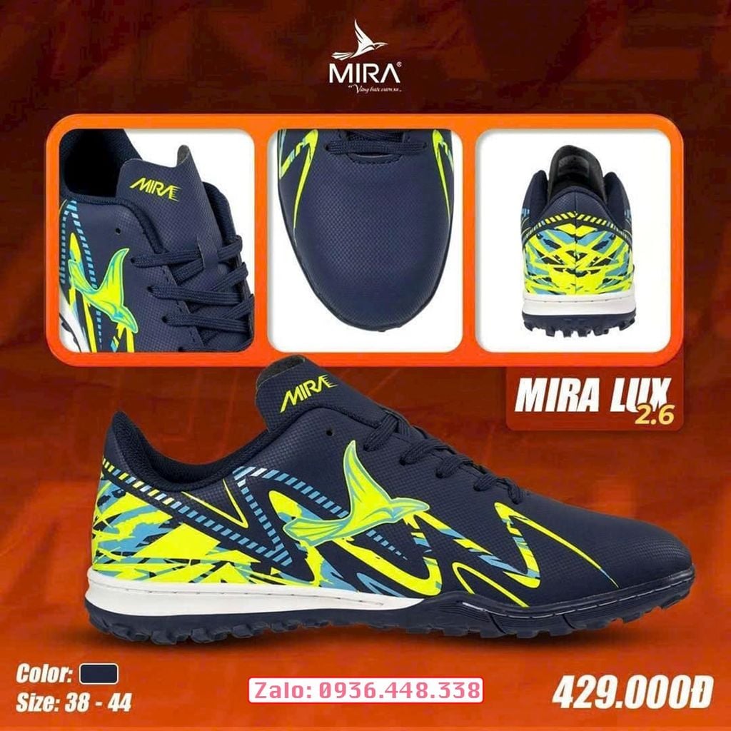 Giày đá bóng sân cỏ nhân tạo Mira Lux 2.6