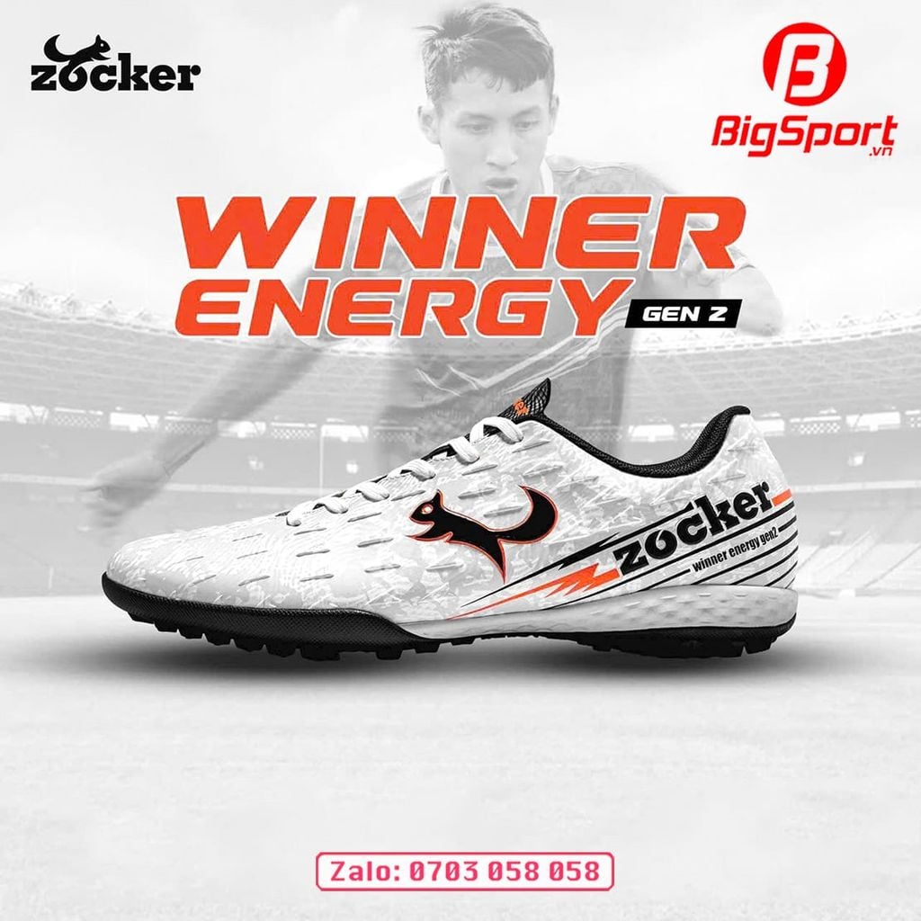 Giày đá bóng sân cỏ nhân tạo Zocker Winner Energy Gen 2