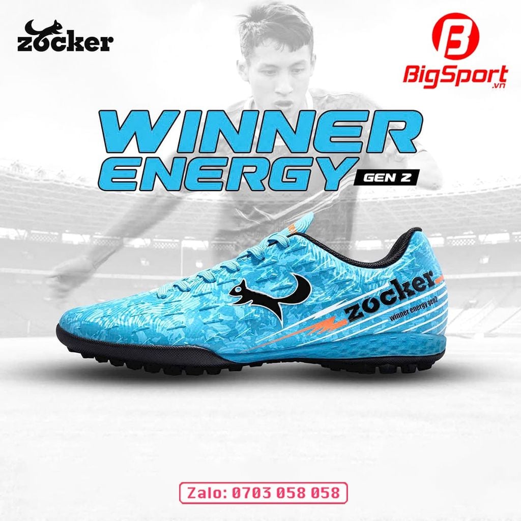 Giày đá bóng sân cỏ nhân tạo Zocker Winner Energy Gen 2