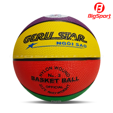 Quả bóng rổ cao su Geru B3 4 màu